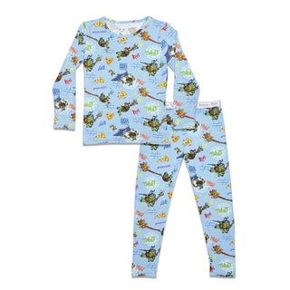 Bellabu Bear Long Sleeve Pajama Set - Teenage Mutant Ninja Turtles Pizza | Cozy Sleepies provide warmth and snugness for better sleep.