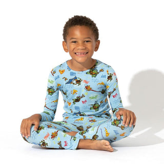 Bamboo Long Sleeve Pajama Set - Teenage Mutant Ninja Turtles Pizza Bellabu Bear