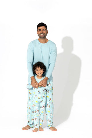 Men's Bamboo Long Sleeve Pajama Set - PAW Patrol Winter Bellabu Bear