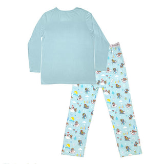 Bellabu Bear Men's Bamboo Long Sleeve Pajama Set - PAW Patrol Winter