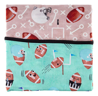 Birdie Bean Bamboo Baby Nursery Blanket - Elliot & Jackson (Football)