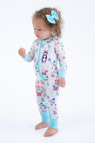 Bamboo Convertible Footie Romper - Fritz (Nutcrackers and Gift Boxes) Baby & Toddler Sleepwear