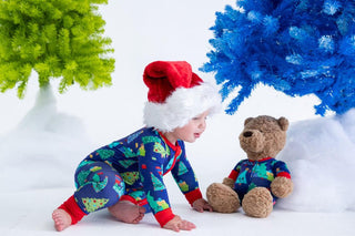 Bamboo Convertible Footie Romper - Kevin (Christmas Trees) Baby & Toddler Sleepwear