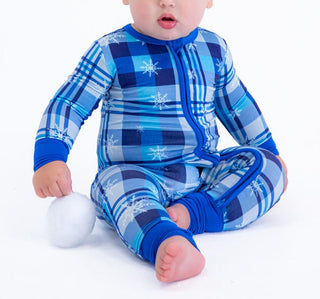 Birdie Bean Bamboo Convertible Footie Romper - Saint (Plaids)