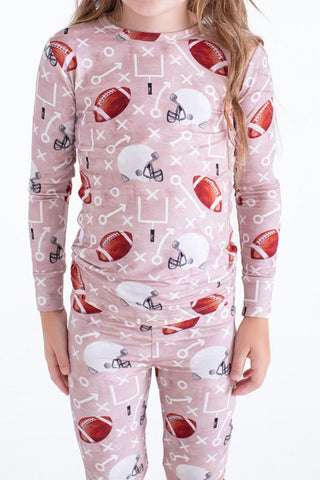 Birdie Bean Bamboo Long Sleeve Pajama Set - Jackson (Football)