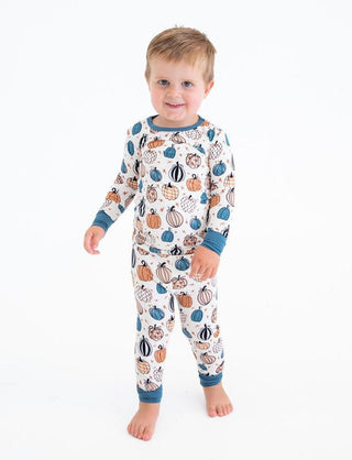 Bamboo Long Sleeve Pajama Set - Levi (Pumpkins) Baby & Toddler Sleepwear