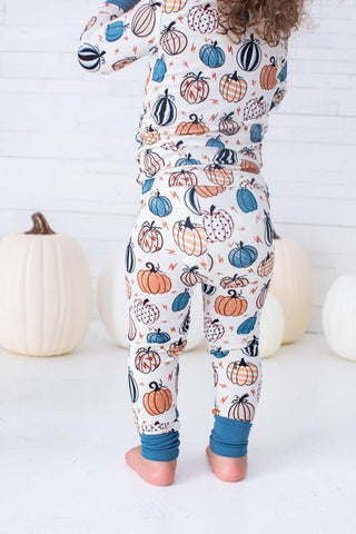 Bamboo Long Sleeve Pajama Set - Levi (Pumpkins) Baby & Toddler Sleepwear