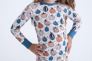 Bamboo Long Sleeve Pajama Set - Levi (Pumpkins) Baby & Toddler Sleepwear