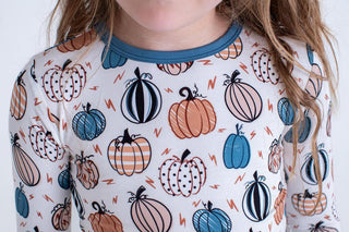 Birdie Bean Bamboo Long Sleeve Pajama Set - Levi (Pumpkins)