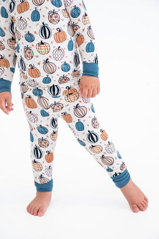 Bamboo Long Sleeve Pajama Set - Levi (Pumpkins) Baby & Toddler Sleepwear