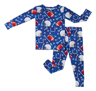 Bamboo Long Sleeve Pajama Set - Troy (Football) Baby & Toddler Sleepwear