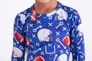 Birdie Bean Bamboo Long Sleeve Pajama Set - Troy (Football)