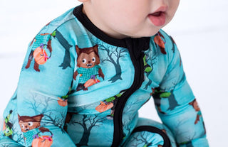 Birdie Bean Boy's Convertible Footie Romper - Jasper (Monsters and Werewolves)