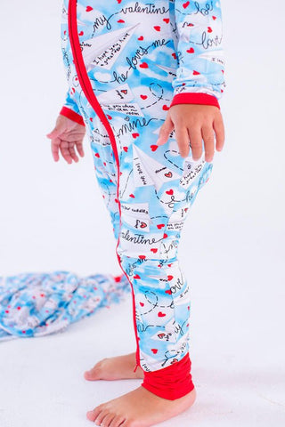 Boy's Bamboo Convertible Footie Romper - Liam (Paper Planes) Birdie Bean