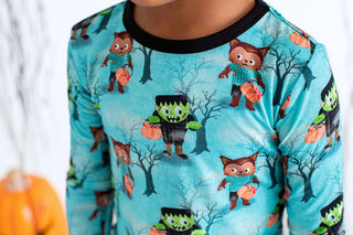 Birdie Bean Boy's Long Sleeve Pajama Set - Jasper (Monsters and Werewolves)