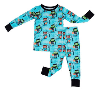 Birdie Bean Boy's Long Sleeve Pajama Set - Jasper (Monsters and Werewolves) | Cozy Sleepies provide warmth and snugness for better sleep.