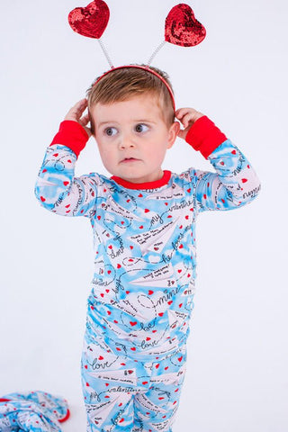 Birdie Bean Boy's Long Sleeve Pajama Set - Liam (Paper Planes)