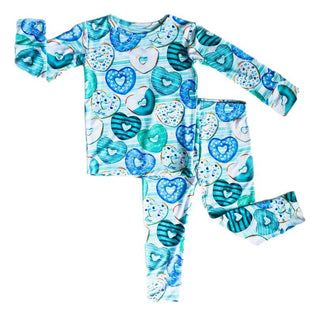 Boy's Long Sleeve Pajama Set - Romeo (Heart Donuts) Baby & Toddler Sleepwear