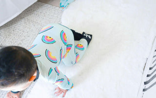 Convertible Footie Romper - Mila (Rainbows) Baby & Toddler Sleepwear