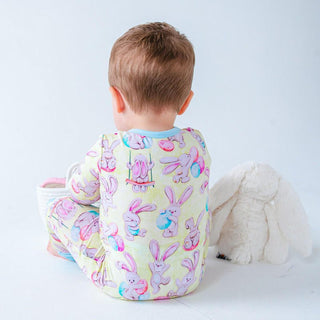 Birdie Bean Convertible Footie Romper - Oliver (Stuffed Bunnies)