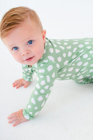 Convertible Footie Romper - Willow (Deer Dots) Birdie Bean