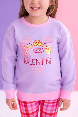 Girl's Bamboo Crewneck Sweatshirt - Care Bears Pizza Valentine Baby & Toddler Tops