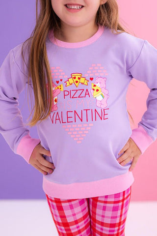 Girl's Bamboo Crewneck Sweatshirt - Care Bears Pizza Valentine Baby & Toddler Tops