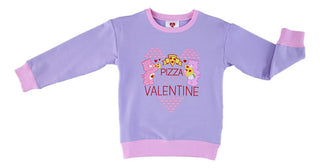 Birdie Bean Girl's Bamboo Crewneck Sweatshirt - Care Bears Pizza Valentine 