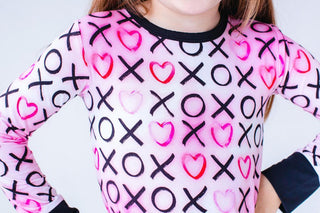 Birdie Bean Girl's Long Sleeve Pajama Set - Bella (XOXO)