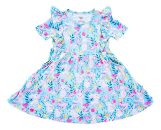 Girl's Short Sleeve Dress - Lilly (Bunnies) Baby & Toddler Dresses