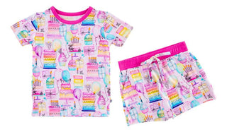 Birdie Bean Girl's Short Sleeve Lounge Pajama Set with Shorts - Harper (Birthday) | Cozy Sleepies provide warmth and snugness for better sleep.