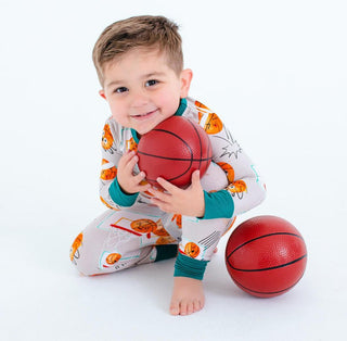 Long Sleeve Pajama Set - Drew (Basketball Faces) Birdie Bean