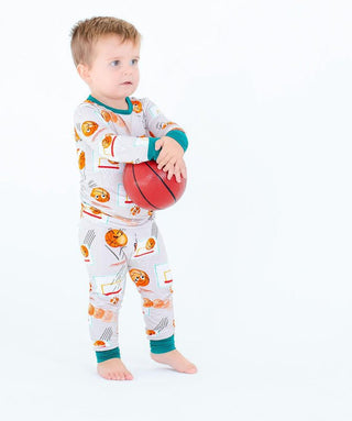 Birdie Bean Long Sleeve Pajama Set - Drew Basketball Faces