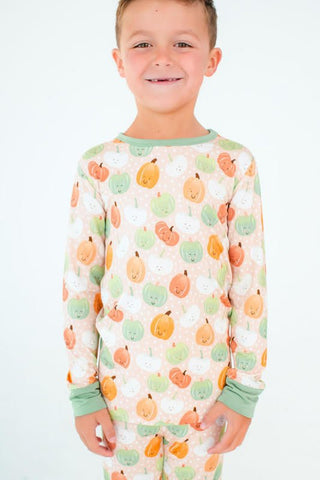 Birdie Bean Long Sleeve Pajama Set - Hazel Pumpkins