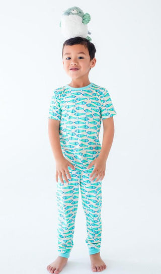 Birdie Bean Short Sleeve Pajama Set - Brooks (Fish)