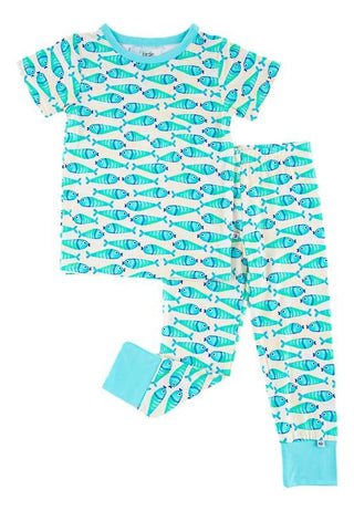 Birdie Bean Short Sleeve Pajama Set - Brooks (Fish) | Cozy Sleepies provide warmth and snugness for better sleep.