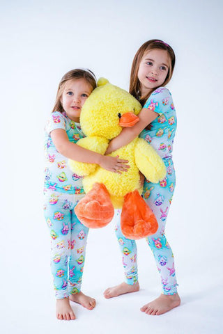 Bamboo Short Sleeve Pajama Set - Elijah (Chick & Bunny Eggs) Baby & Toddler Sleepwear