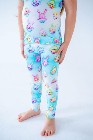 Bamboo Short Sleeve Pajama Set - Elijah (Chick & Bunny Eggs) Baby & Toddler Sleepwear