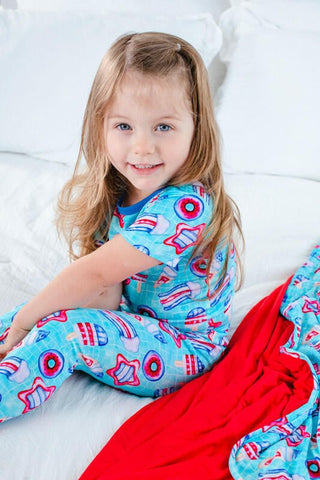 Birdie Bean Short Sleeve Pajama Set - Liberty Pool Floats