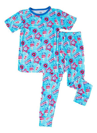 Bamboo Short Sleeve Pajama Set - Liberty (Pool Floats) Baby & Toddler Sleepwear