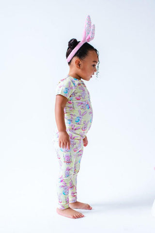 Birdie Bean Short Sleeve Pajama Set - Oliver (Stuffed Bunnies)