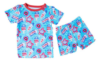 Birdie Bean Short Sleeve Pajama Set with Shorts - Liberty Pool Floats | Cozy Sleepies provide warmth and snugness for better sleep.