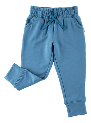 Birdie Bean Solid Bamboo Jogger - Denim Blue