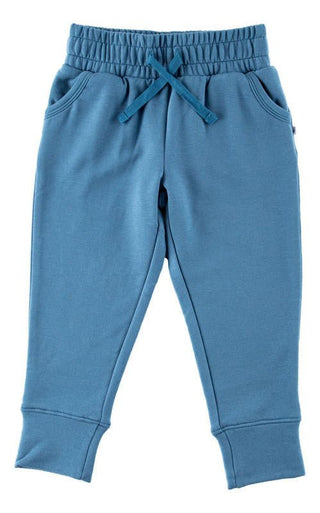 Birdie Bean Solid Bamboo Jogger - Denim Blue