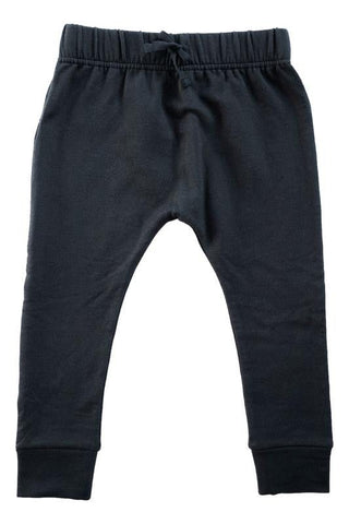 Solid Bamboo Harem Jogger - Onyx Baby & Toddler Outerwear