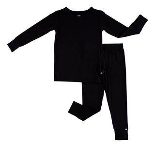 Birdie Bean Solid Long Sleeve Pajama Set - Raven | Cozy Sleepies provide warmth and snugness for better sleep.