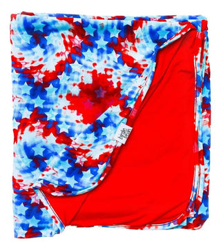 Toddler Blanket - Maverick (Patriotic Tie Dye) Swaddling & Receiving Blankets