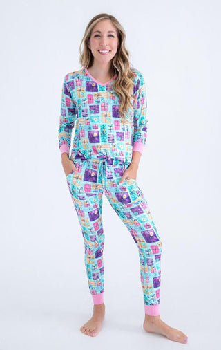 Birdie Bean Women's Bamboo Long Sleeve Lounge Pajama Set - Mariah (Gift Boxes)