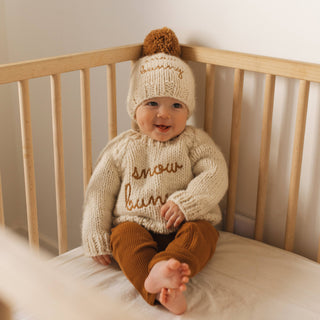 Snow Bunny Pecan Crew Neck Sweater Baby & Toddler Outerwear