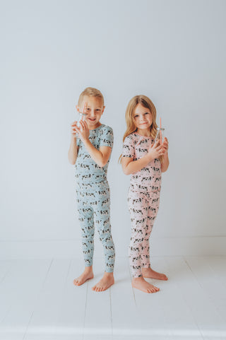 Bamboo Short Sleeve Pajama Set - Cake Pop Cows